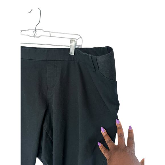 Old Navy Black Office Work Career Side Panel Maternity Pixie Flare Pants Size 20 - Picture 9 of 14